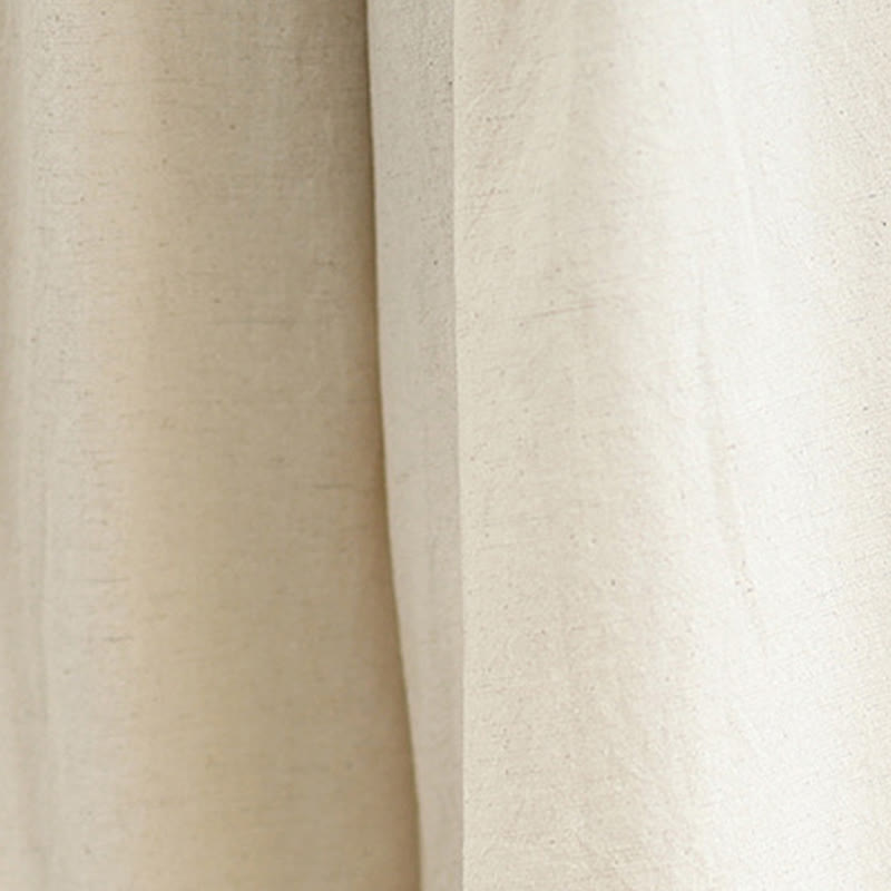 Buddha Stones通勤用 シンプル レースデザイン 7-8丈 レディース ワイドレッグ コットンリネン パンツ ポケット付き - image 9