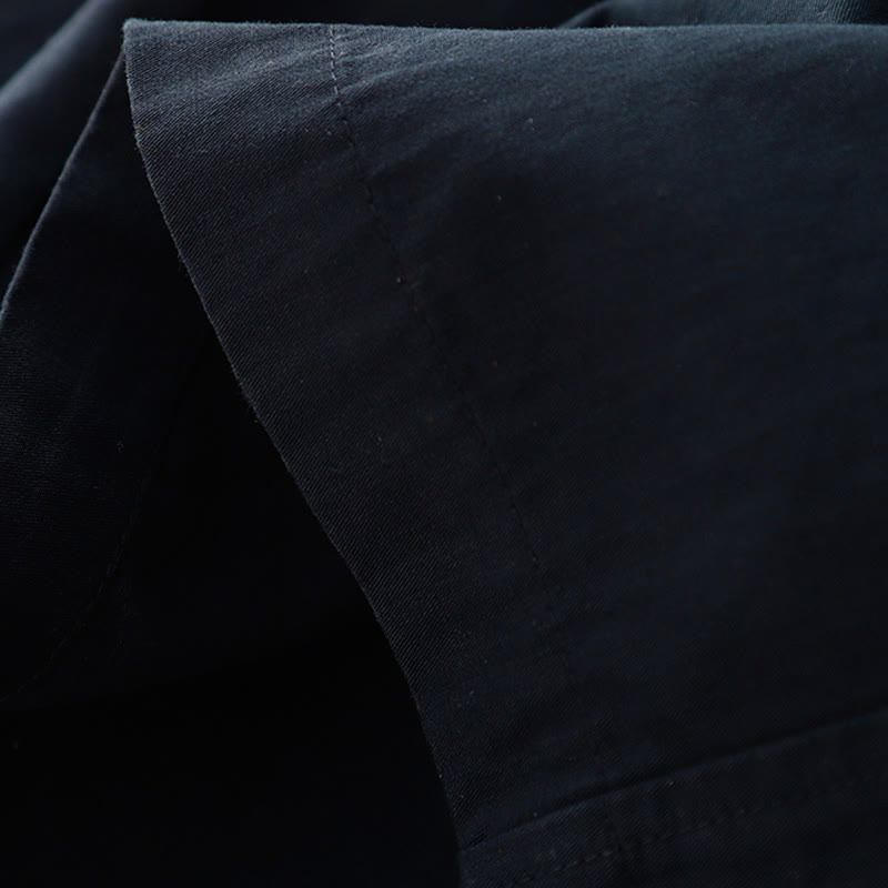 Buddha Stones春の通勤用 無地 ハイウエスト レディース ワイドレッグ コットンリネン パンツ ポケット付き - image 14