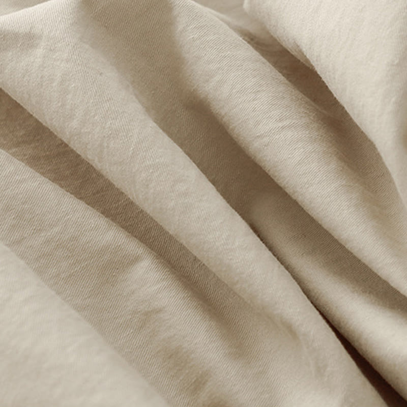 Buddha Stones春の通勤用 無地 ハイウエスト レディース ワイドレッグ コットンリネン パンツ ポケット付き - image 7