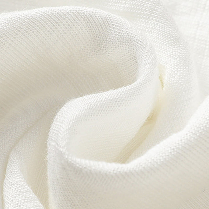 Buddha Stonesヴィンテージ カジュアル ピュアカラー ドローストリング アンクル丈 レディース コットンリネン パンツ ポケット付き - image 6