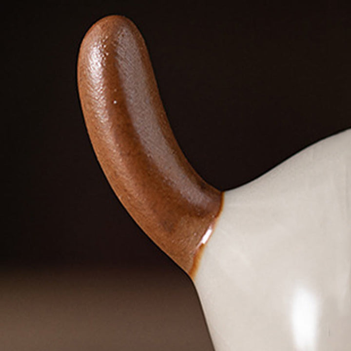Buddha Stonesミニラッキーキュートスタンディングキャットレッドロープベルセラミックフィギュア装飾 - image 13