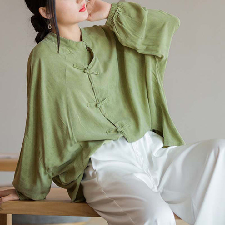 Buddha Stonesカエルボタン長袖シャツ禅太極拳瞑想トップス漢服ジャケット - image 13