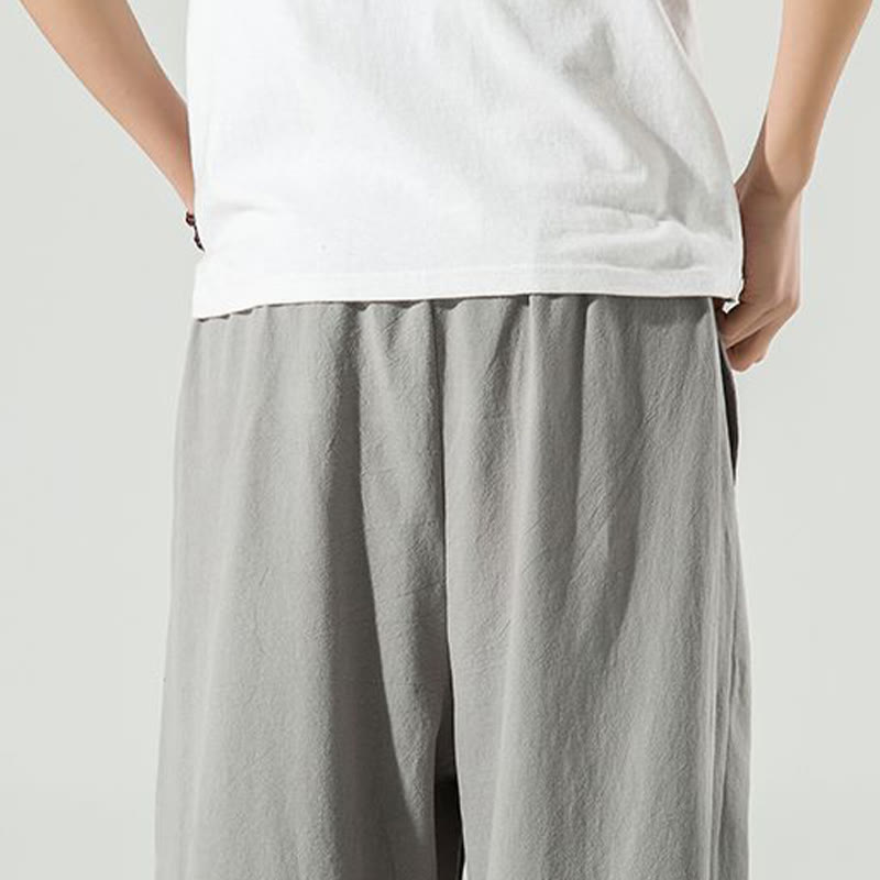 Buddha Stones無地 メンズ アンクル丈 ハーレムパンツ ポケット付き - image 17
