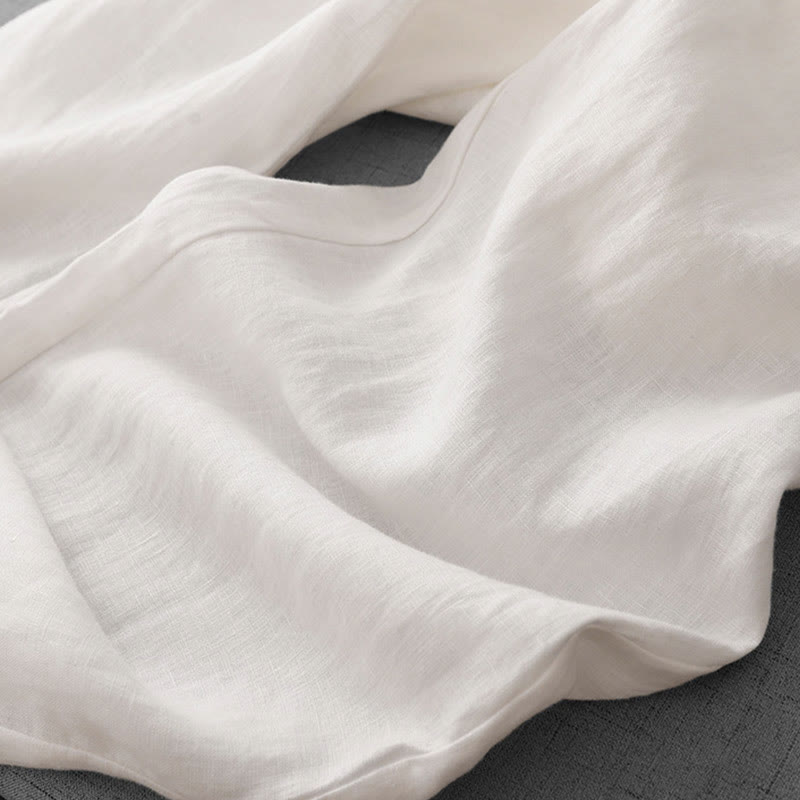 Buddha Stonesカジュアル ハイウエスト フリル ドローストリングデザイン レディース ワイドレッグ コットンパンツ ポケット付き - image 15