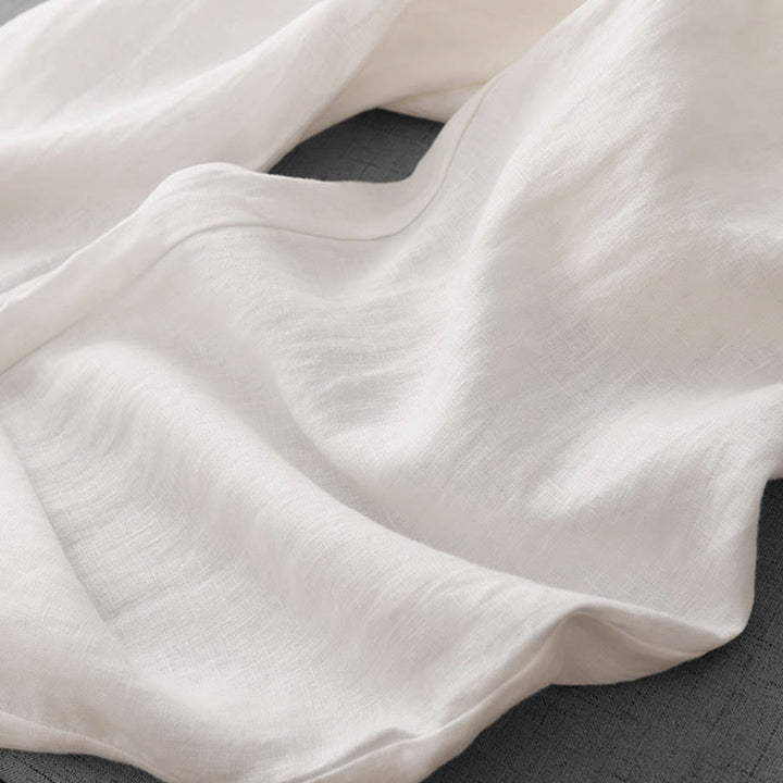 Buddha Stonesカジュアル ハイウエスト フリル ドローストリングデザイン レディース ワイドレッグ コットンパンツ ポケット付き - image 15