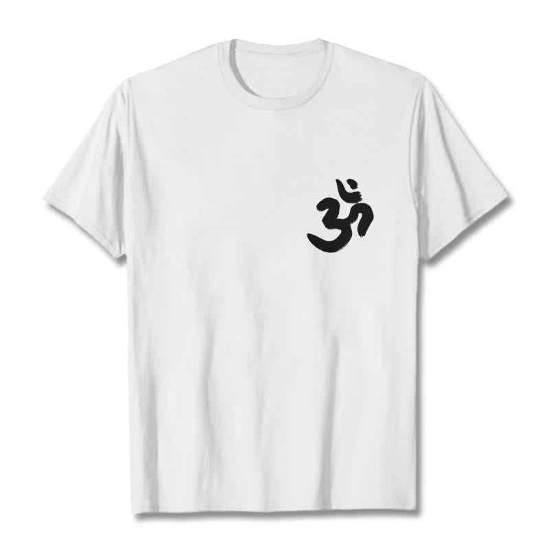 Buddha Stonesのオームシンボル サンスクリットTシャツ - 白 - 2XL - image 7