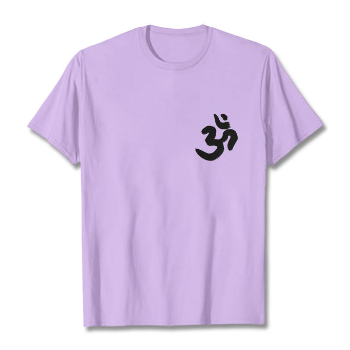Buddha Stonesのオームシンボル サンスクリットTシャツ - 梅 - 2XL - image 16