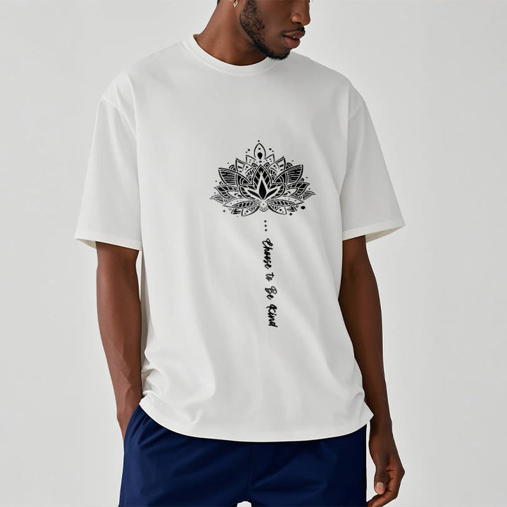 Buddha Stonesは親切を選ぶ 幾何学模様の花Tシャツ - image 8