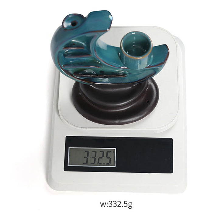 Buddha Stonesブルー 三日月 セラミック 逆流煙噴水 瞑想 燭台 香炉 装飾 - image 15