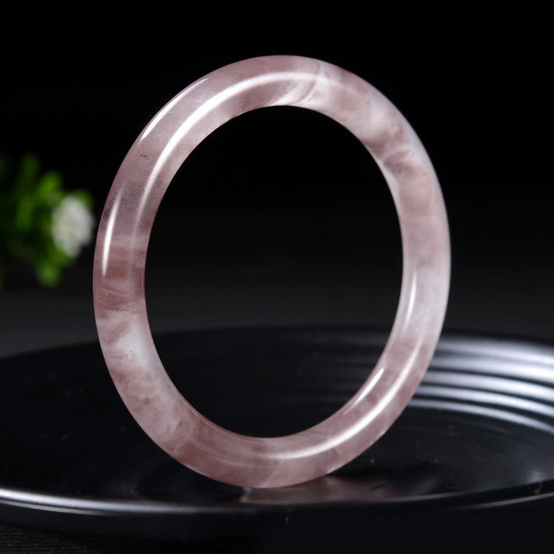 Buddha Stones紫翡翠 幸福の守護ブレスレットバングル - 10mm - 62～64mm - image 0