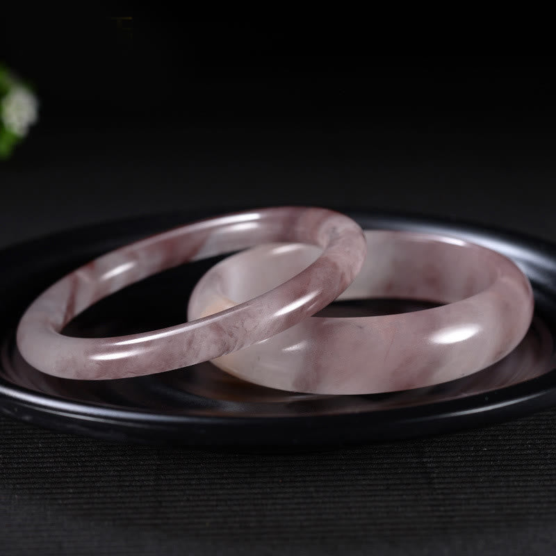 Buddha Stones紫翡翠 幸福の守護ブレスレットバングル - image 1