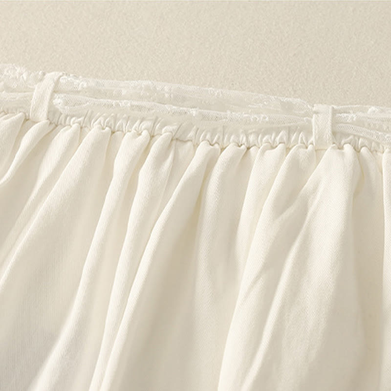 Buddha Stonesデイリー 無地 レースベルト レディース ワイドレッグ コットンパンツ ポケット付き - image 9