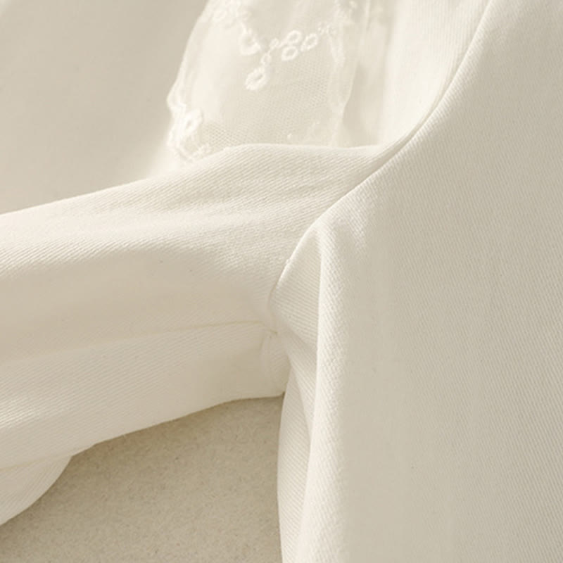 Buddha Stonesデイリー 無地 レースベルト レディース ワイドレッグ コットンパンツ ポケット付き - image 14