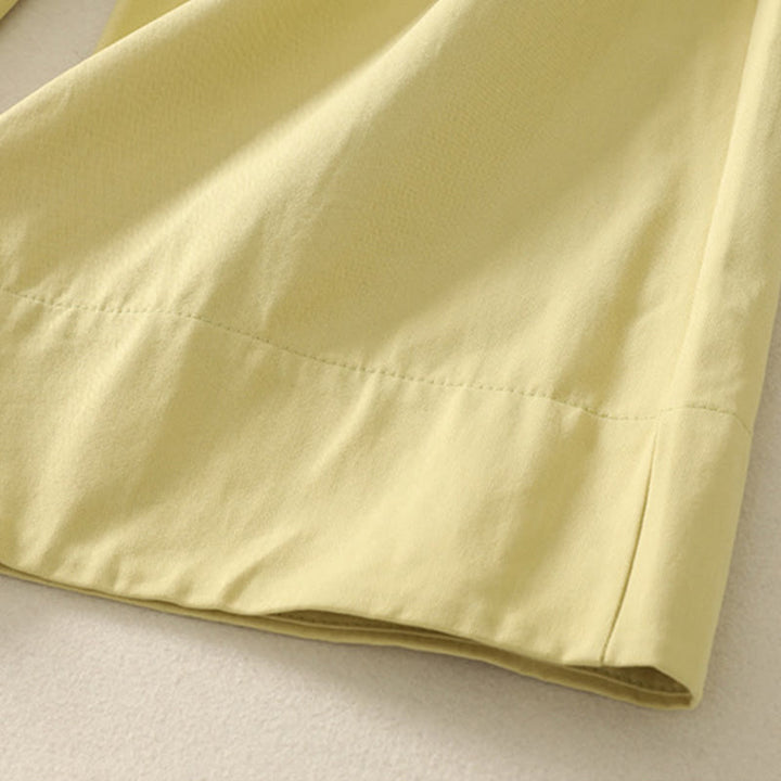 Buddha Stonesデイリー 無地 レースベルト レディース ワイドレッグ コットンパンツ ポケット付き - image 26