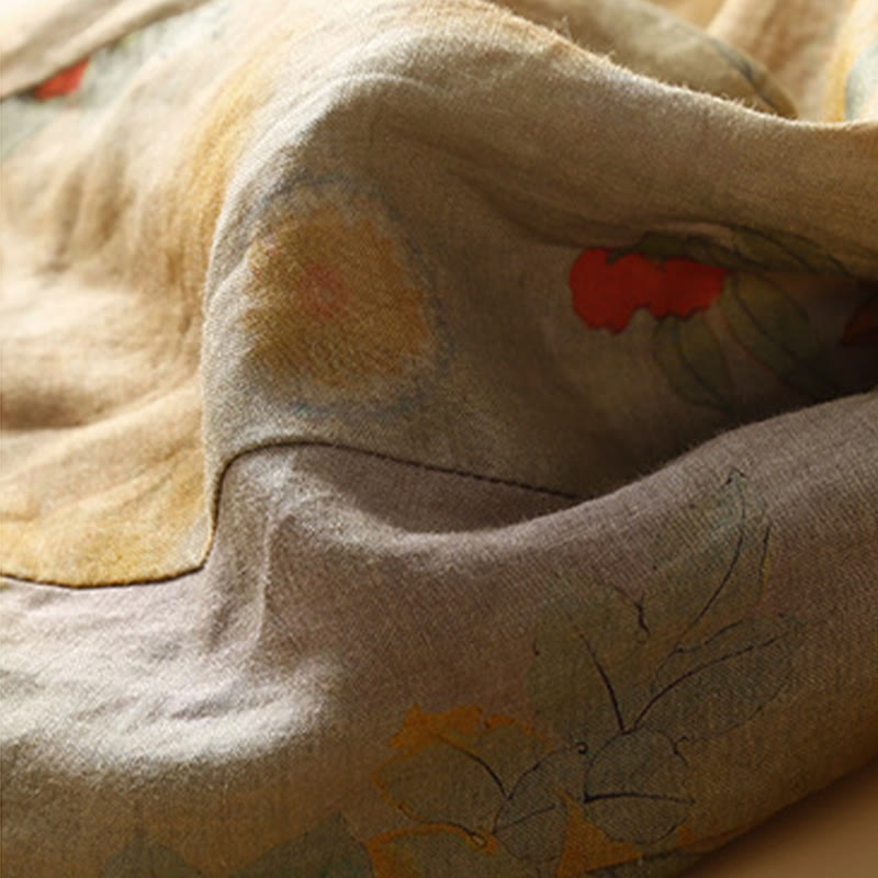 Buddha Stonesレトロカジュアル 中国風 カエルボタンデザイン レディース ハーレムパンツ ポケット付き - image 3