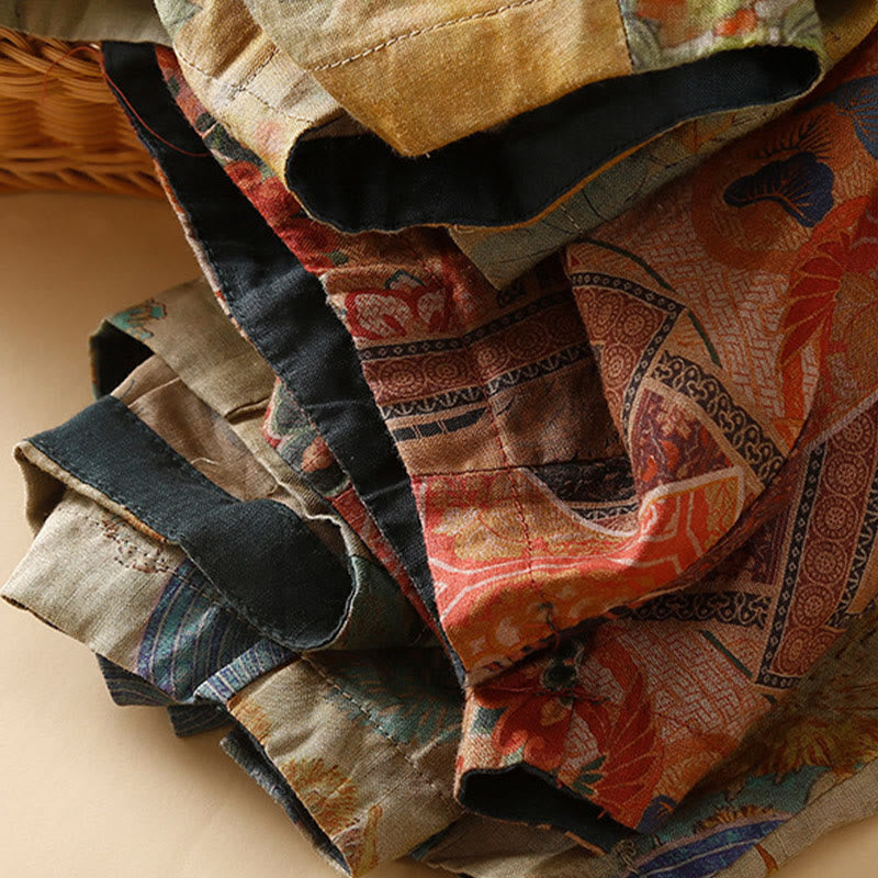 Buddha Stonesレトロカジュアル 中国風 カエルボタンデザイン レディース ハーレムパンツ ポケット付き - image 22