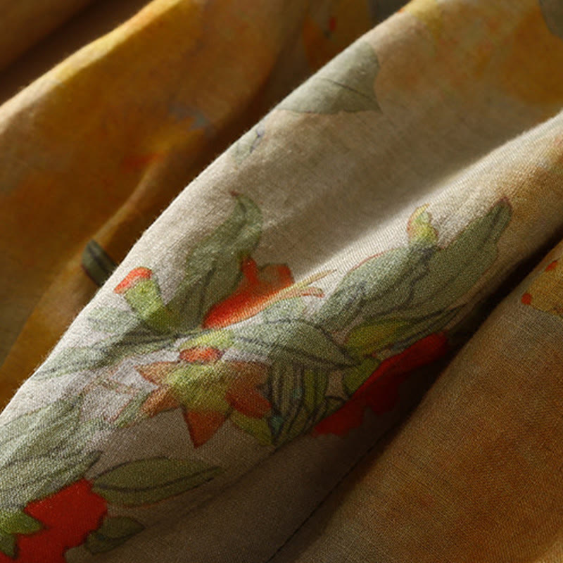 Buddha Stonesレトロカジュアル 中国風 カエルボタンデザイン レディース ハーレムパンツ ポケット付き - image 2