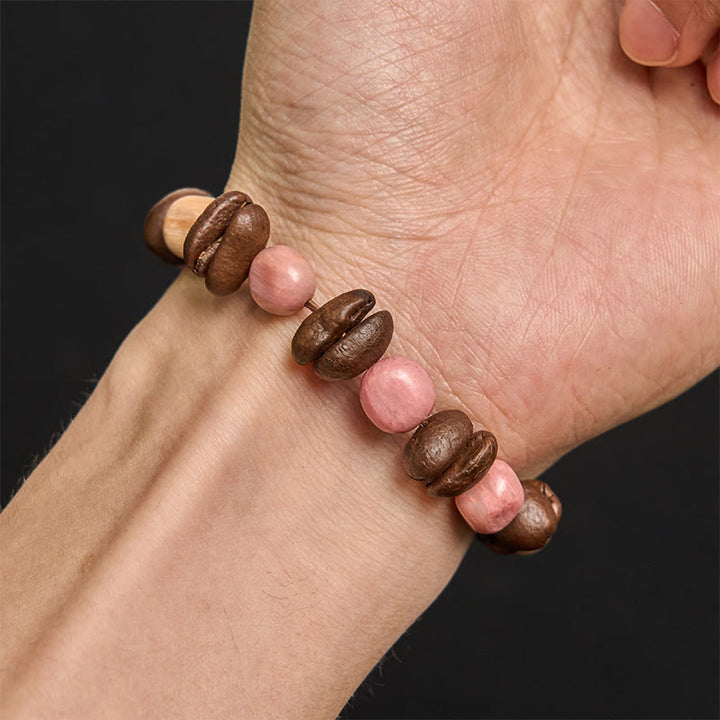 Buddha Stonesハンドメイド 天然コーヒー豆 不規則石ブレスレット - image 5