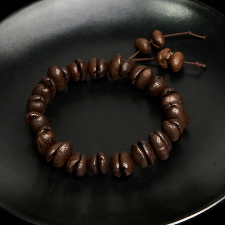 Buddha Stonesの手作り天然コーヒー豆ブレスレット - image 4