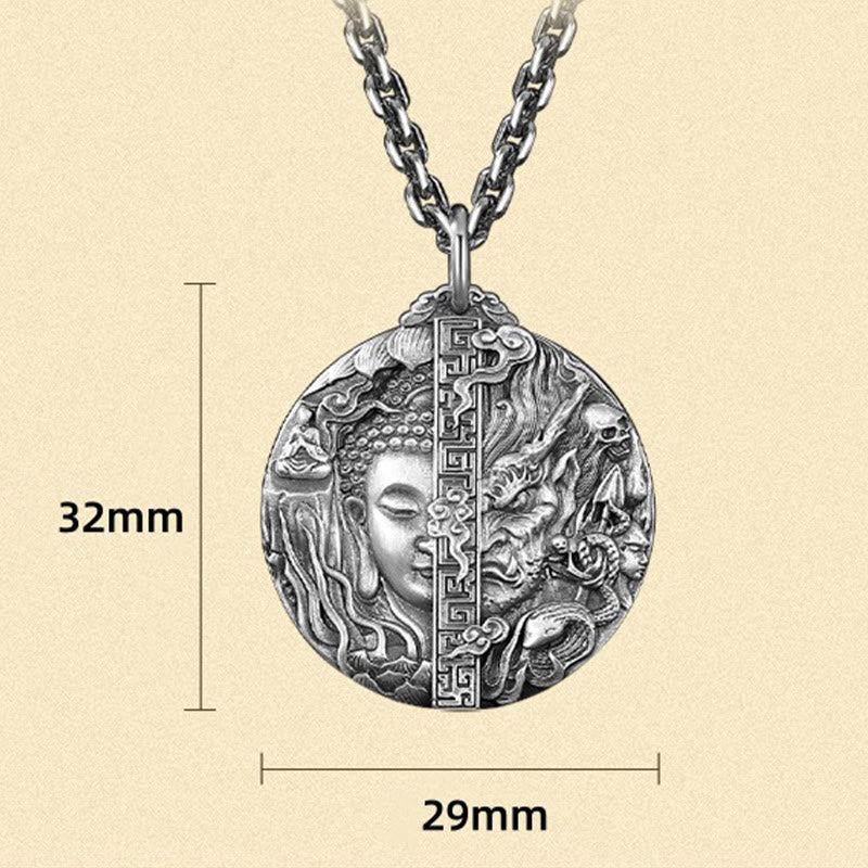 Buddha Stones銅仏鬼柄慈悲ペンダントネックレス - image 8