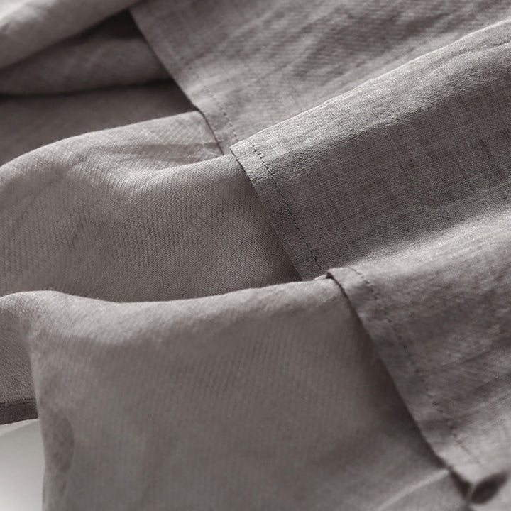 Buddha Stonesカジュアル 刺繍 スプリット 七分袖 コットンリネン ミディドレス - image 15