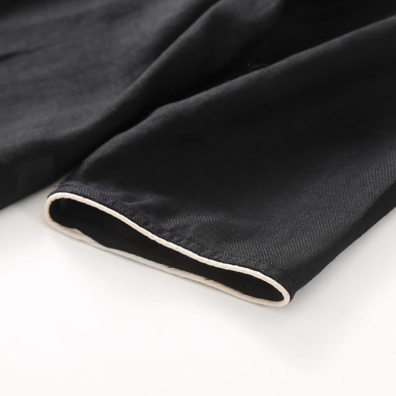 Buddha Stonesカジュアル 刺繍 スプリット 七分袖 コットンリネン ミディドレス - image 5