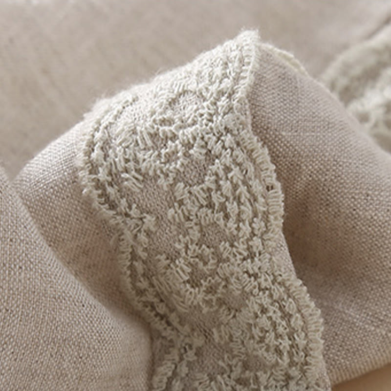 Buddha Stonesプレーンレース レディース ハーレム コットンリネン パンツ ポケット付き - image 16