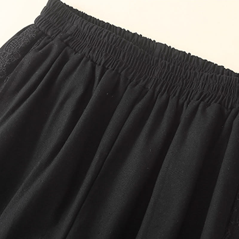 Buddha Stonesプレーンレース レディース ハーレム コットンリネン パンツ ポケット付き - image 26