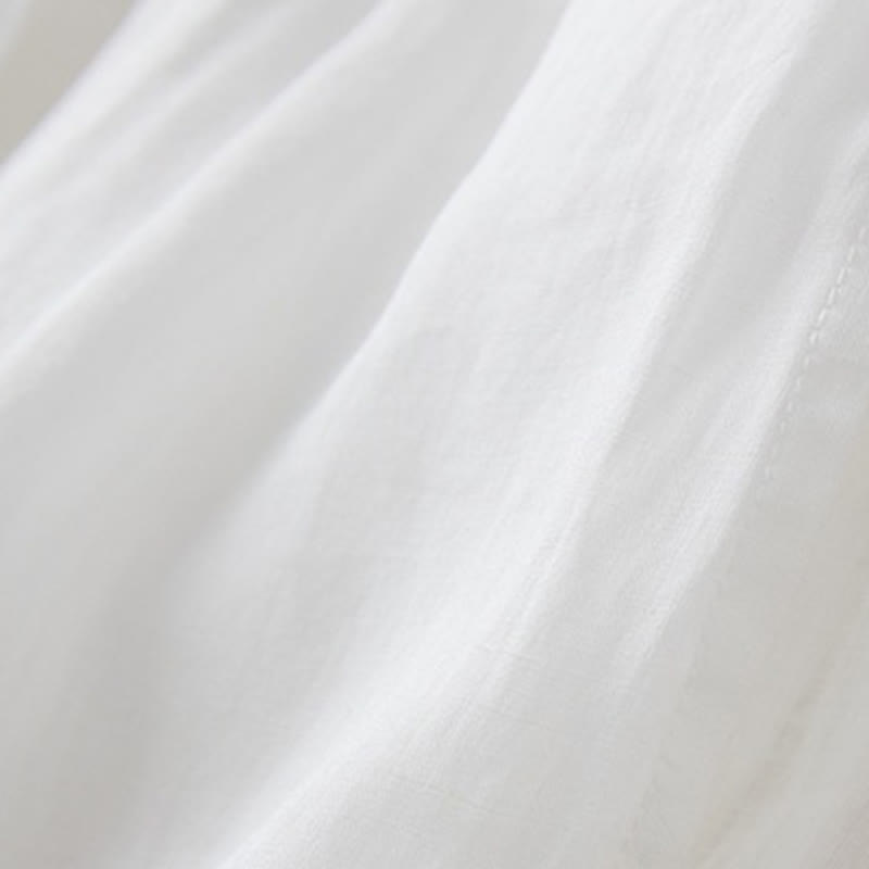 Buddha Stonesカジュアル裏地デザイン コットン レディース 7-8丈 ワイドレッグパンツ ポケット付き - image 12