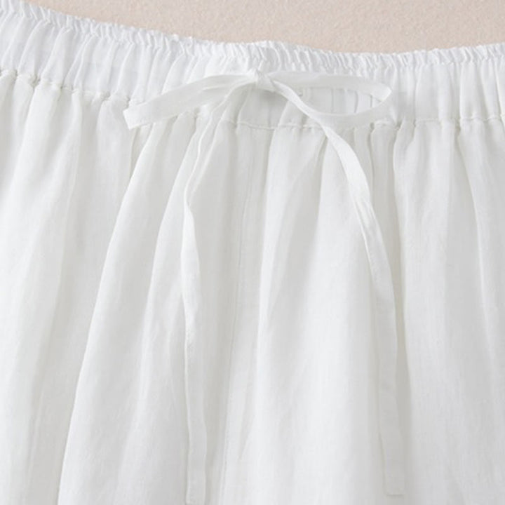 Buddha Stonesカジュアル裏地デザイン コットン レディース 7-8丈 ワイドレッグパンツ ポケット付き - image 11