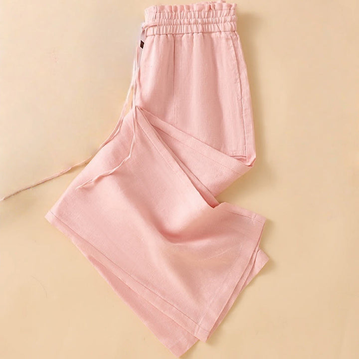 Buddha Stonesカジュアル ストレートレッグデザイン コットン レディース 7-8丈 ワイドレッグパンツ ポケット付き - image 22