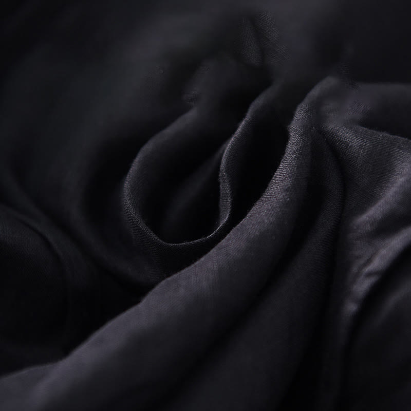 Buddha Stonesプレーン イレギュラーヘム 半袖 コットンリネン マキシドレス - image 9