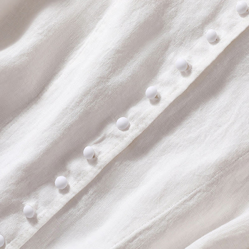 Buddha Stonesレディース コットンリネン スタンドカラー 長袖ジャケット ポケット付き - image 21