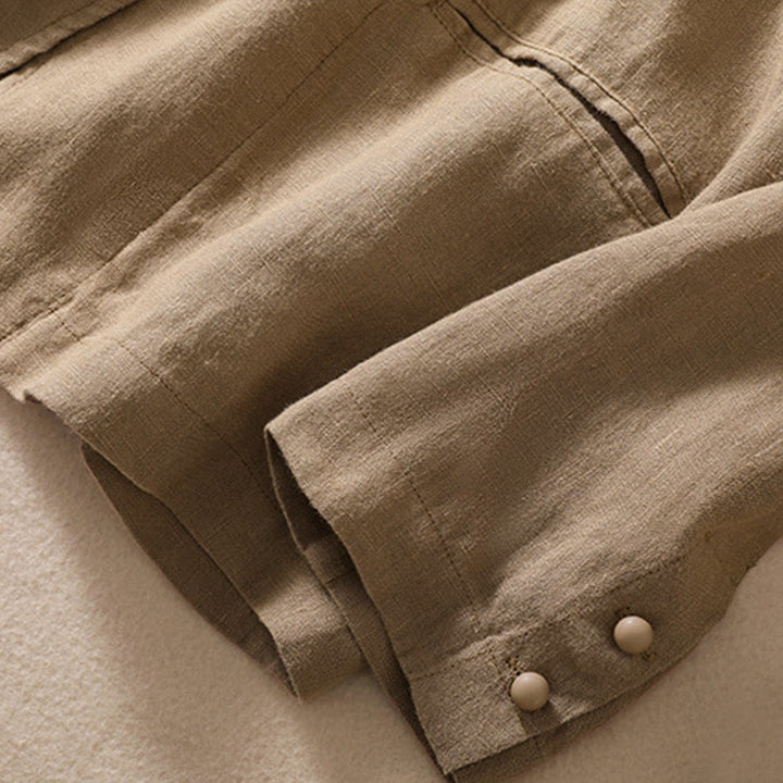 Buddha Stonesレディース コットンリネン スタンドカラー 長袖ジャケット ポケット付き - image 29