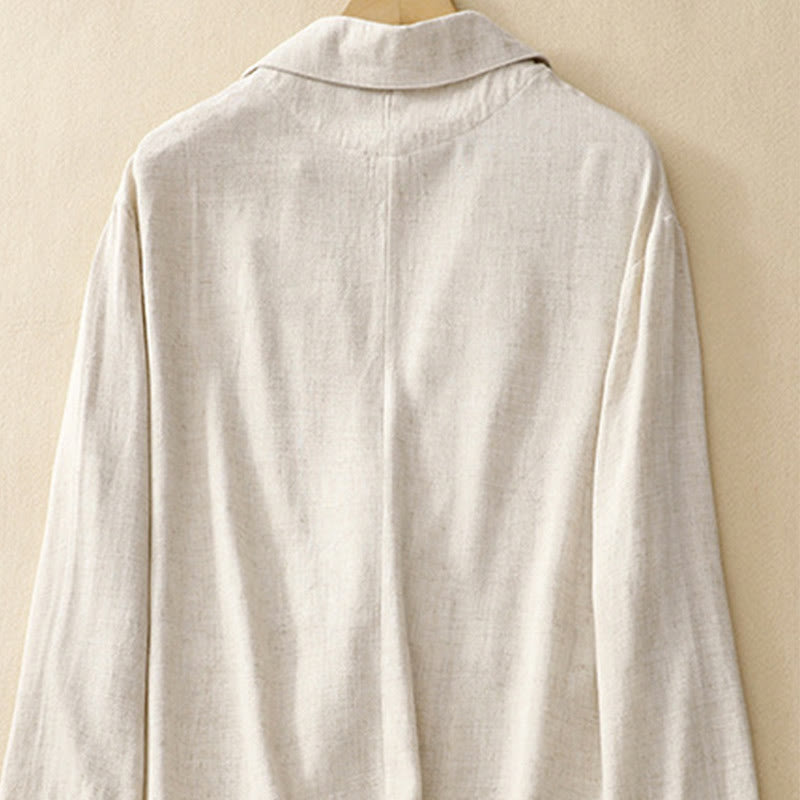 Buddha Stonesレディース コットンリネン フロッグボタン 長袖ジャケット ポケット付き - image 19