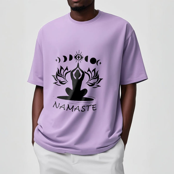 Buddha Stonesカジュアル 瞑想図 蓮月目柄 Tシャツ - image 19