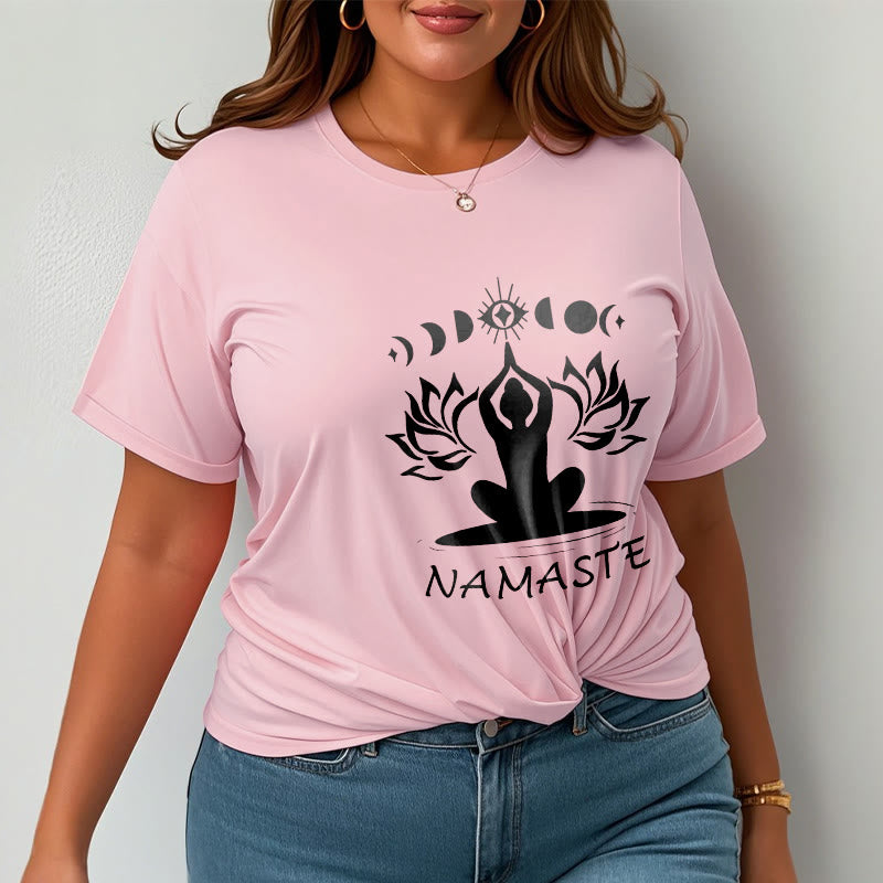 Buddha Stonesカジュアル 瞑想図 蓮月目柄 Tシャツ - image 15