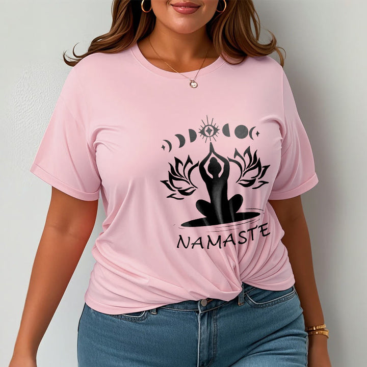Buddha Stonesカジュアル 瞑想図 蓮月目柄 Tシャツ - image 15