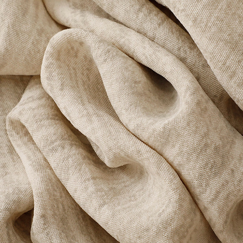 Buddha Stonesカジュアル サマー レースアップ テクスチャデザイン レディース コットン ワイドレッグパンツ ポケット付き - image 4