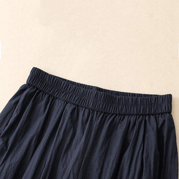 Buddha Stonesカジュアルヘムホローデザイン レディース コットン 7-8丈 ワイドレッグパンツ ポケット付き - image 17