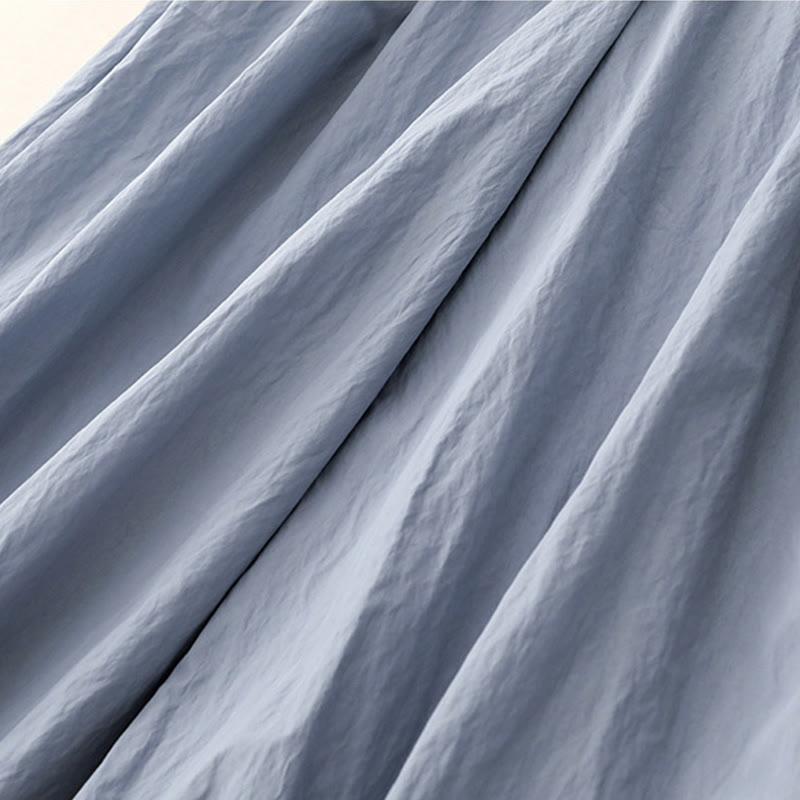 Buddha Stonesカジュアルヘムホローデザイン レディース コットン 7-8丈 ワイドレッグパンツ ポケット付き - image 5