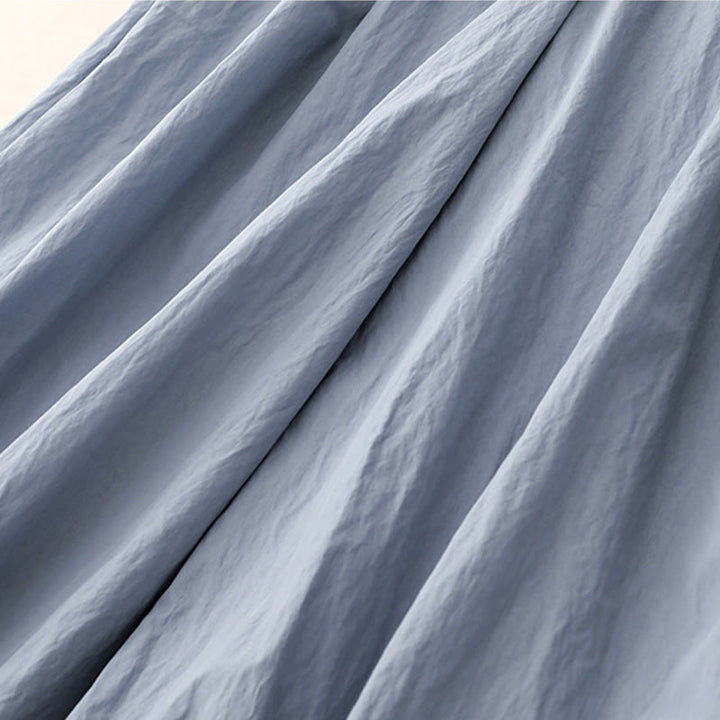 Buddha Stonesカジュアルヘムホローデザイン レディース コットン 7-8丈 ワイドレッグパンツ ポケット付き - image 5