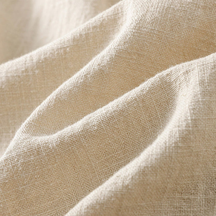 Buddha Stones無地 シンプルデザイン ハイウエスト レディース コットンリネン ハーレムパンツ ポケット付き - image 7