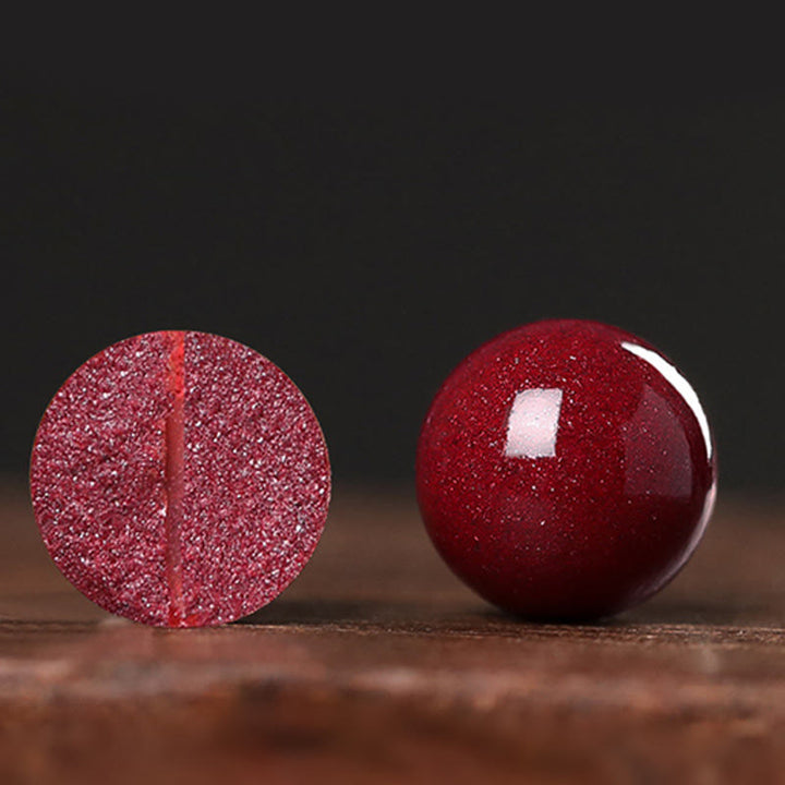 Buddha Stones ひょうたん真珠辰砂良縁祈願ビーズブレスレット - image 16