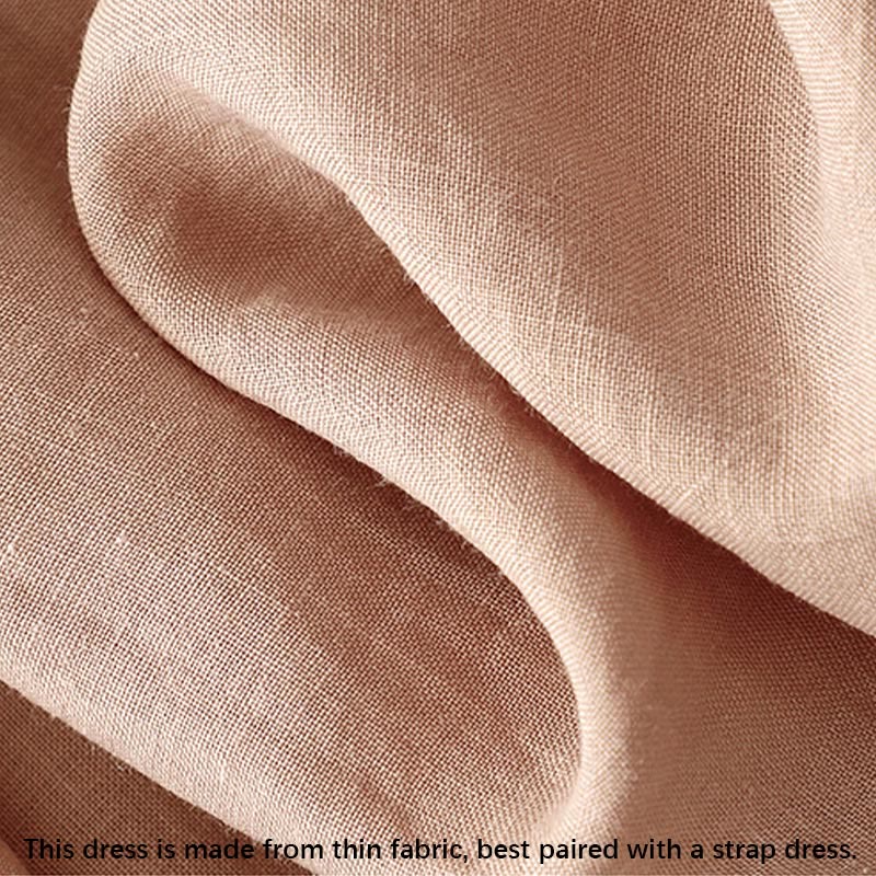 Buddha Stonesサマー Vネック フロッグボタン 半袖 コットンリネン レディース ミディドレス - image 8