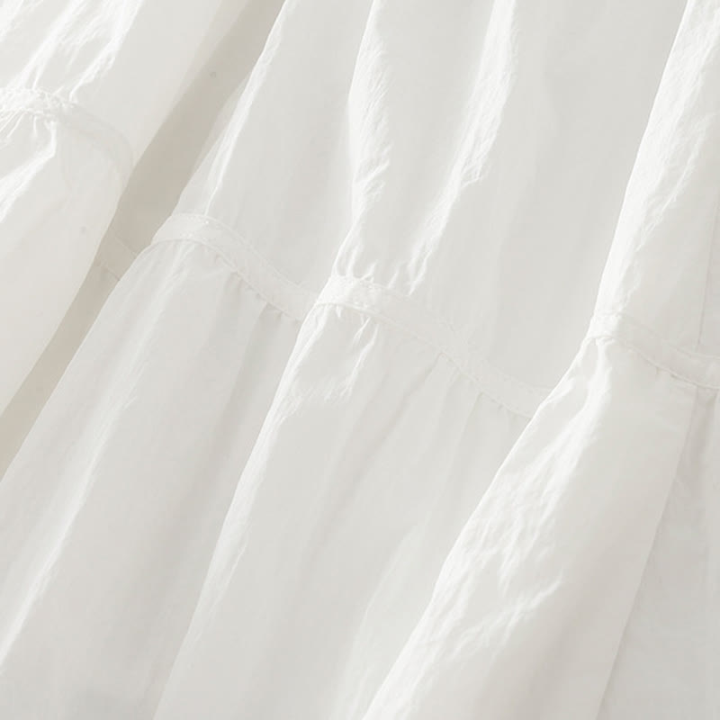 Buddha Stonesのシンプルなライン、伸縮性のあるウエスト、ポケット付きレディーススカート - image 5