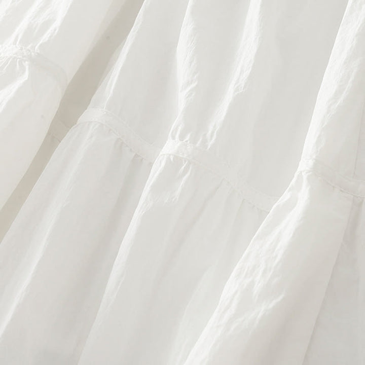 Buddha Stonesのシンプルなライン、伸縮性のあるウエスト、ポケット付きレディーススカート - image 5