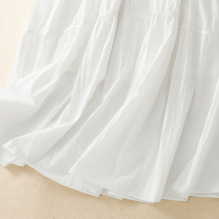 Buddha Stonesのシンプルなライン、伸縮性のあるウエスト、ポケット付きレディーススカート - image 8