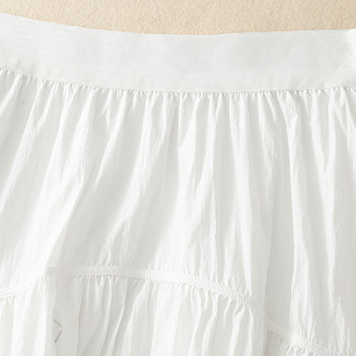 Buddha Stonesのシンプルなライン、伸縮性のあるウエスト、ポケット付きレディーススカート - image 4