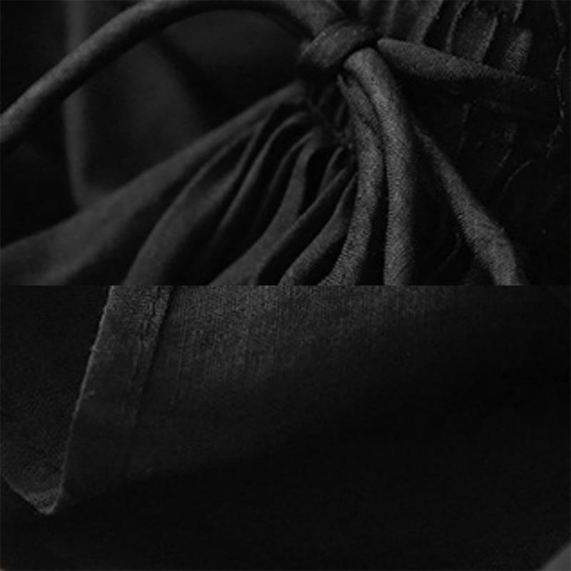 Buddha Stones夏 無地 伸縮性ウエスト ドローストリング レディース スカート - image 14